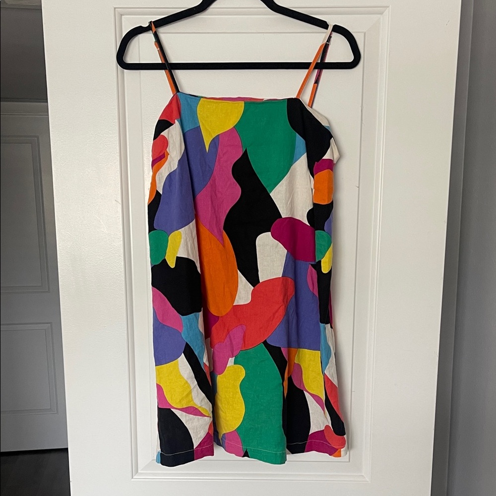 A New Day Multicolor Abstract Dress